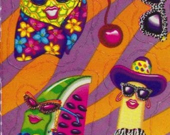 Vintage Lisa Frank Sticker FRUITS