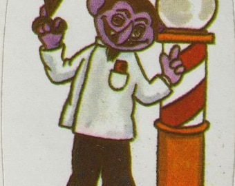 Vintage Sesame Street Sticker THE COUNT