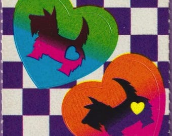 Vintage Lisa Frank Sticker SCOTTIE DOG