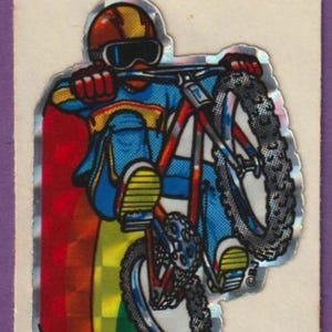 Lot De 2 Autocollants Vintage BMX – 'Mon Corps Est Là' – Original Stock Ancien