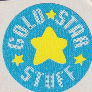 Vintage Matte Trend Scratch & Sniff Sticker GOLD STAR STUFF