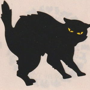 Vintage Mrs. Grossman&#39;s Black Cat Halloween Sticker