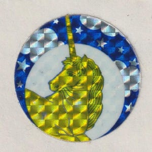 Vintage Prism Unicorn Sticker 1980s