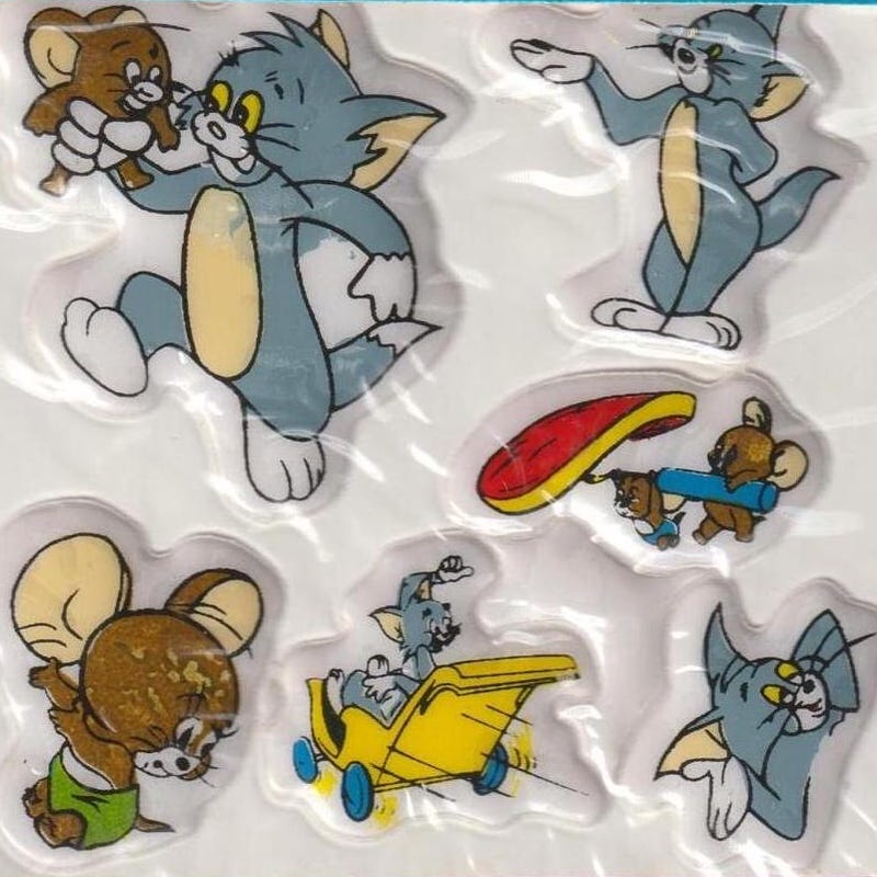 Tom and and Jerry Stickers - Etsy