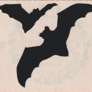 Vintage Mrs. Grossman&#39;s Bats Halloween Sticker