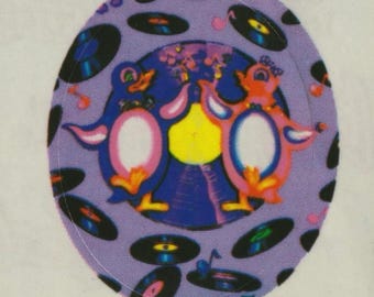 Vintage Lisa Frank Sticker PENGUINS
