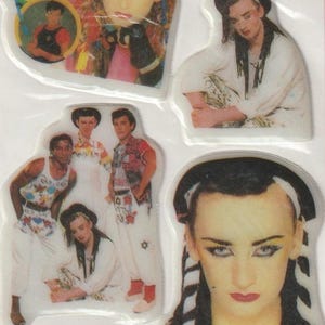 Vintage 1980s Culture Club Puffy Stickers