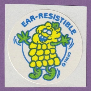 Vintage Trend Matte Scratch & Sniff Sticker CORN
