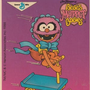 Vintage General Mills The Muppet Babies Sticker SEALED Animal