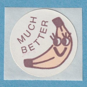 Sticker CTP vintage 1977 à gratter et à renifler BANANE