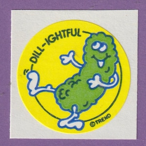 Adesivo Vintage Trend Matte Scratch & Sniff Pickle MINT