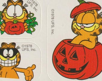 Vintage Garfield-Halloween-Aufkleber