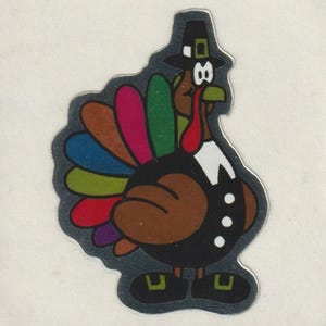 Vintage 1980er Jahre Prism Aufkleber Türkei Thanksgiving