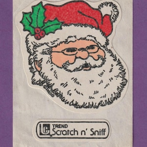 Adesivo vintage GRANDE Trend Scratch & Sniff BABBO NATALE
