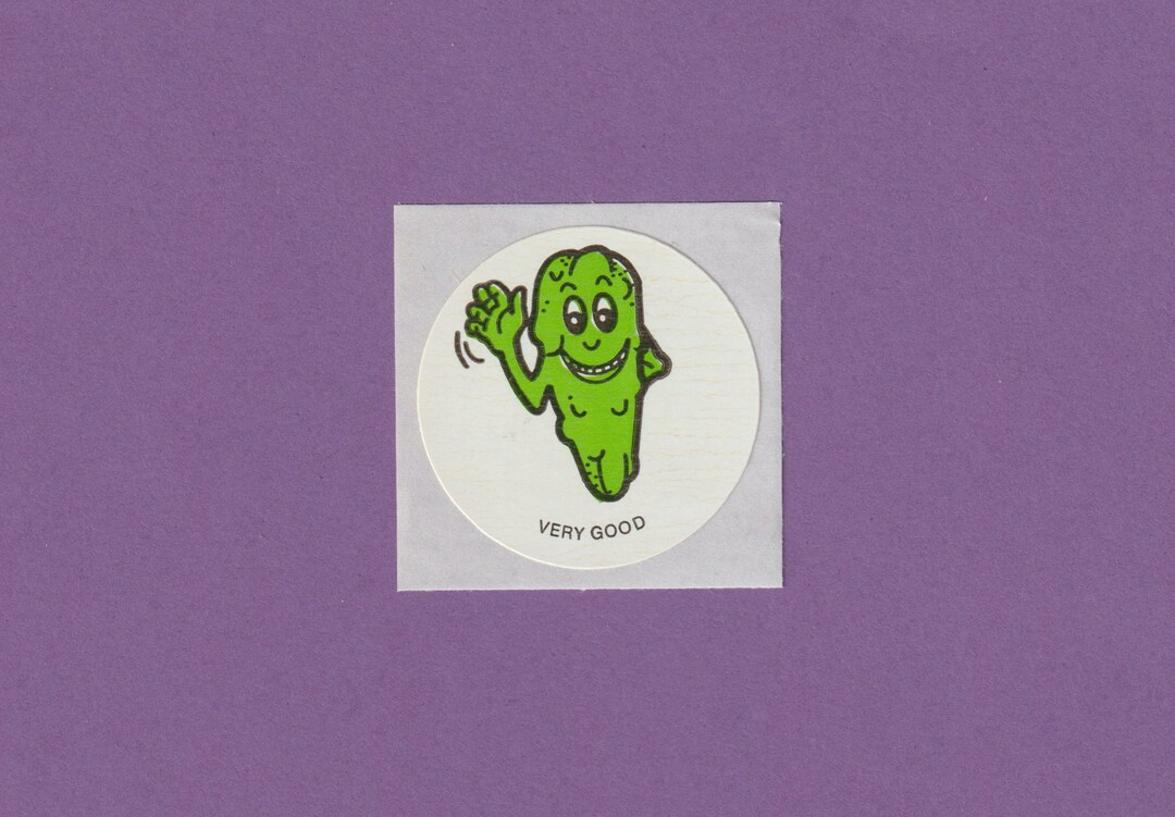 Vintage 1982 CTP Scratch & Sniff Sticker Pickle 3 Etsy