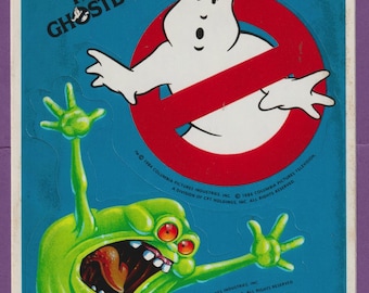 Vintage 1980s Hallmark GHOSTBUSTERS Sticker Sheet #2