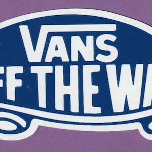 Adesivo Vintage VANS SKATEBOARD Azul