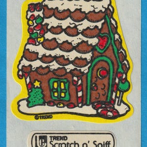 Adesivo vintage GRANDE Trend Scratch & Sniff GINGERBREAD