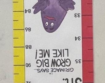 Vintage Mcdonalds 1981 Ronald Mcdonald Growth Chart MINT - Etsy
