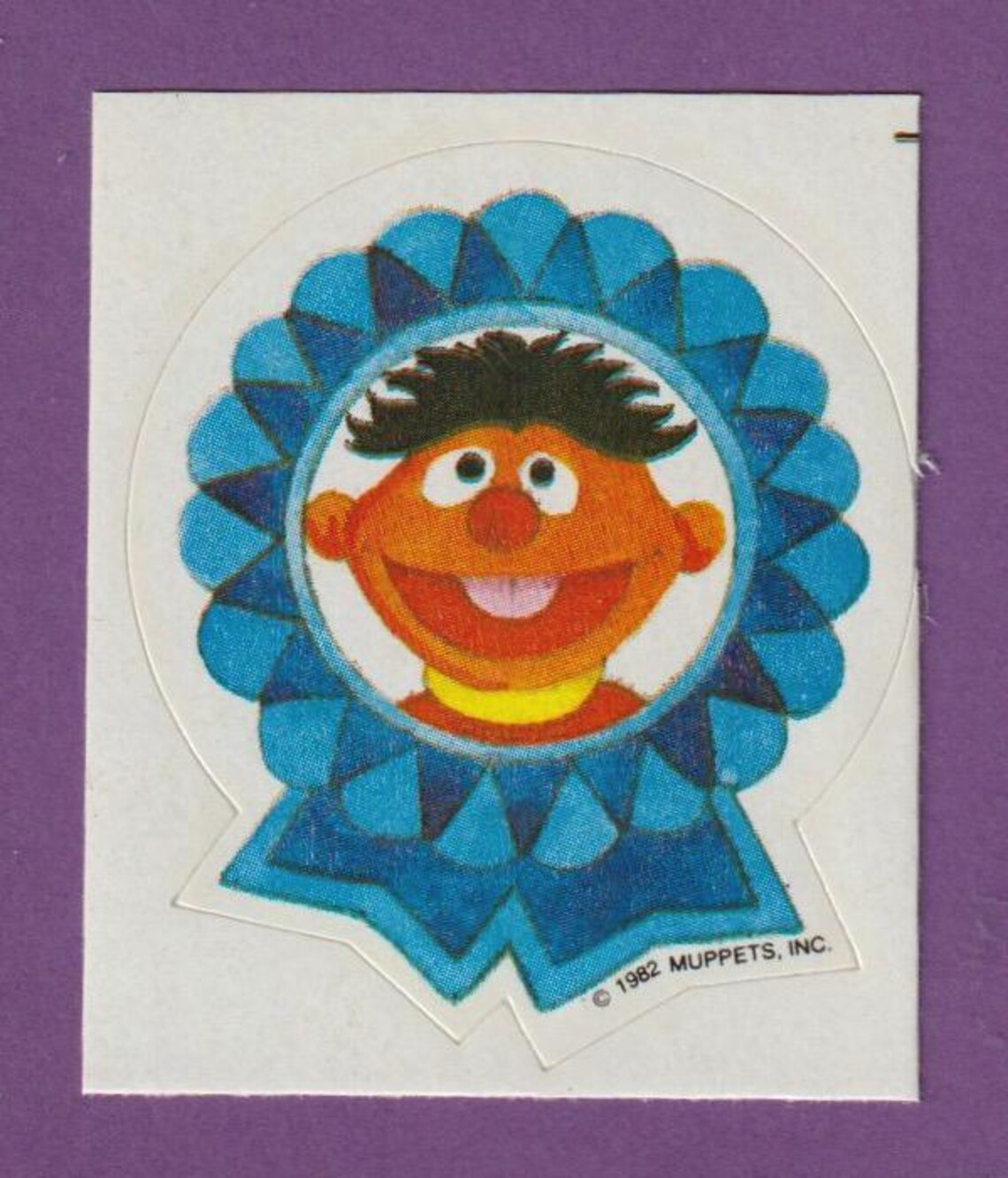 Embry Riddle Ernie Sticker Vintage 1982 Sesame Street Sticker ERNIE - Etsy