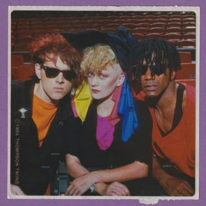 Vintage 80er Jahre Thompson Twins Club Aufkleber