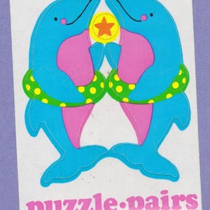 Vintage Beleuchtungen Puzzle Paar DELFINE