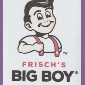 Vintage Frisch&#39;s Big Boy Retro Sticker #2