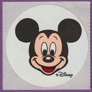 Vintage DISNEY 1980s MICKEY MOUSE Sticker