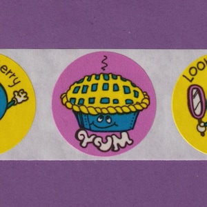 Vintage EUREKA Scratch & Sniff Sticker Strip BLUEBERRY