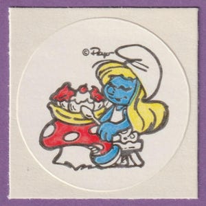 Vintage Schlumpf Aufkleber BANANE #3
