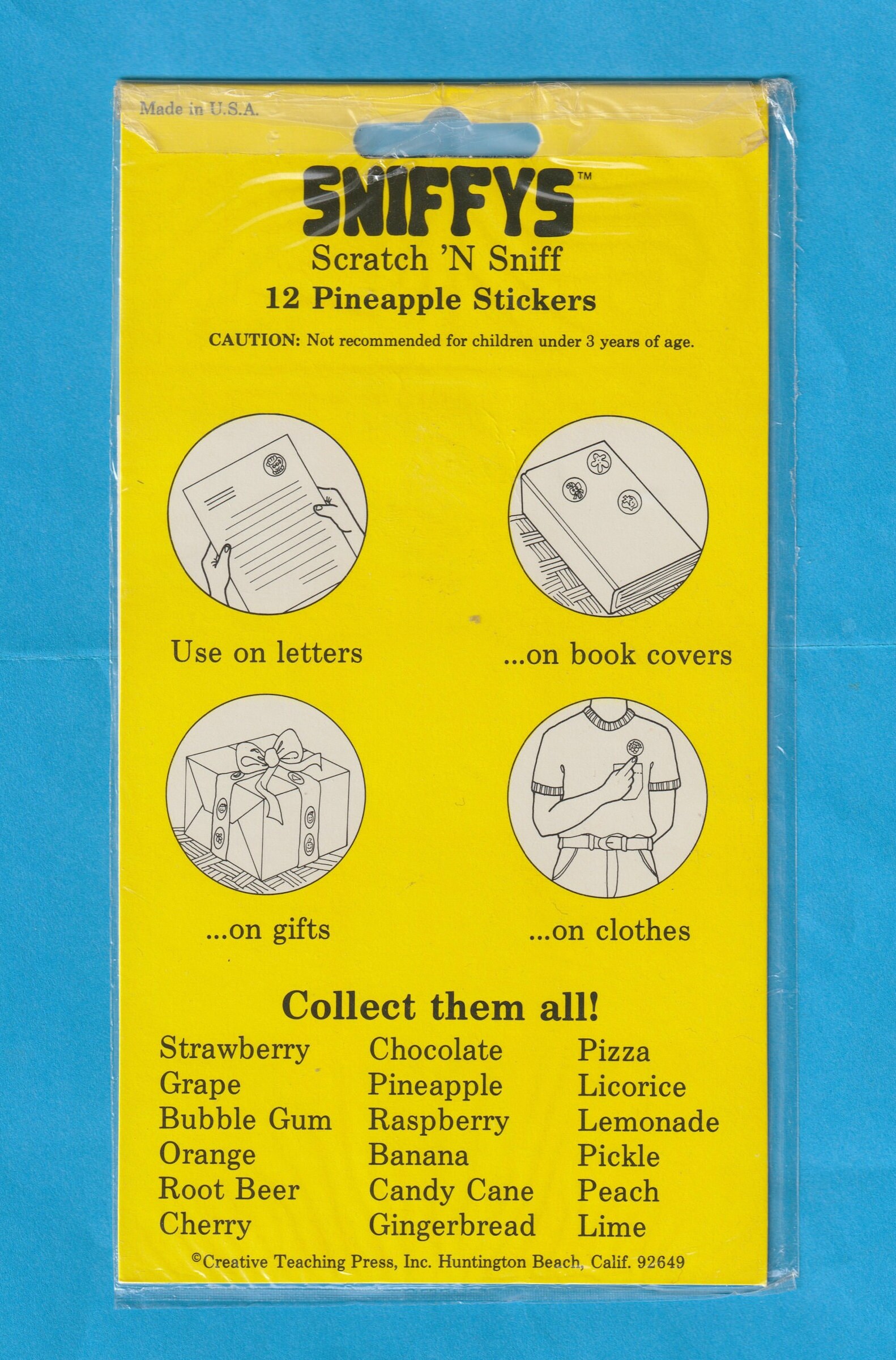 Vintage CTP 1977 Scratch & Sniff Stickers PEACH - Etsy