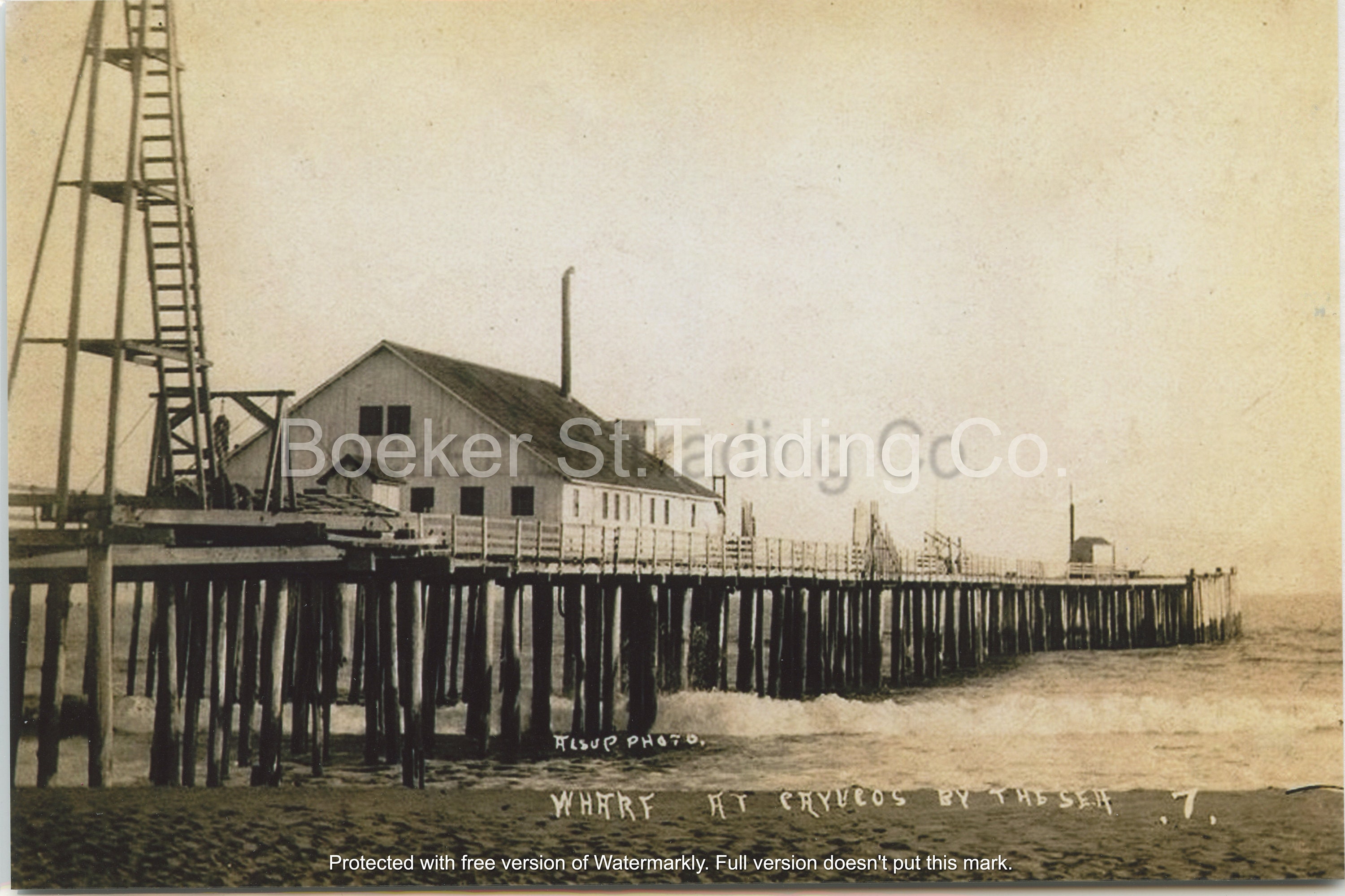 Vintage Photo of Cayucos Wharf San Luis Obispo California Etsy