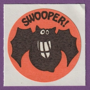 Sticker vintage mat à gratter et à respirer No TM Trend BAT CAVE