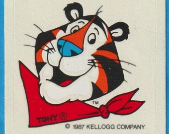 Vintage 1980s Kellogg's Tony The Tiger Sticker