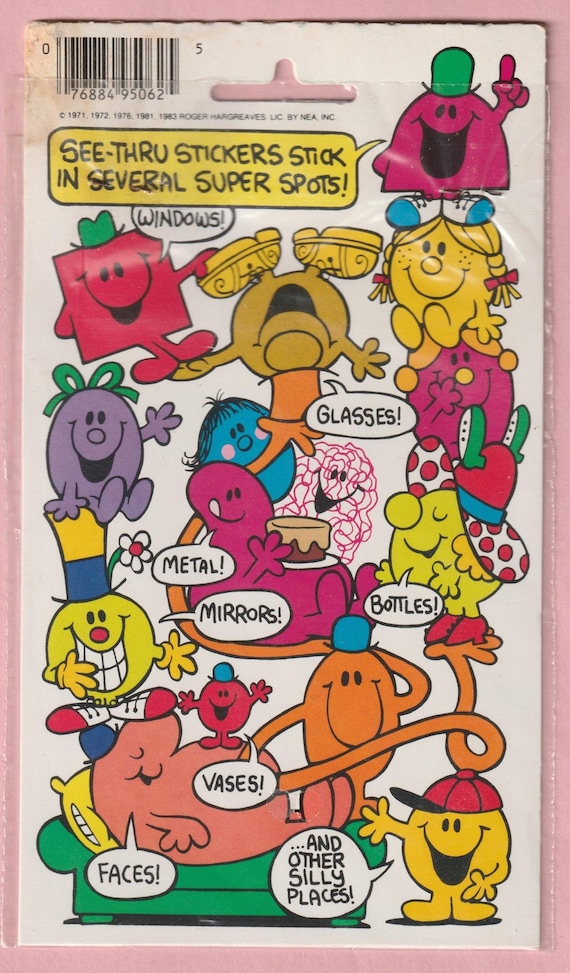 RARE Vintage 1972 Mr. Men and Little Miss CHOCOLATE 3M Scratch