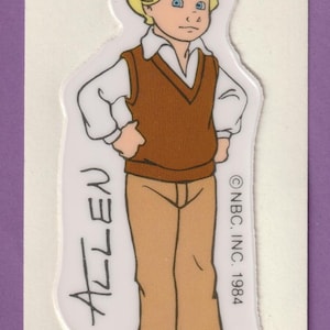 RARE Vintage GROSSE 1980s Punky Brewster Aufkleber #7 ALLEN