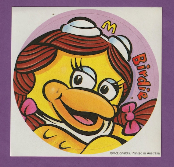 Vintage LARGE 1980s Mcdonalds Sticker BIRDIE - Etsy Israel