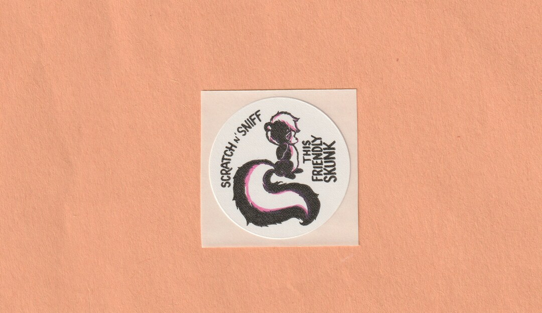 Vintage Toys for America SKUNK Scratch & Sniff Sticker - Etsy