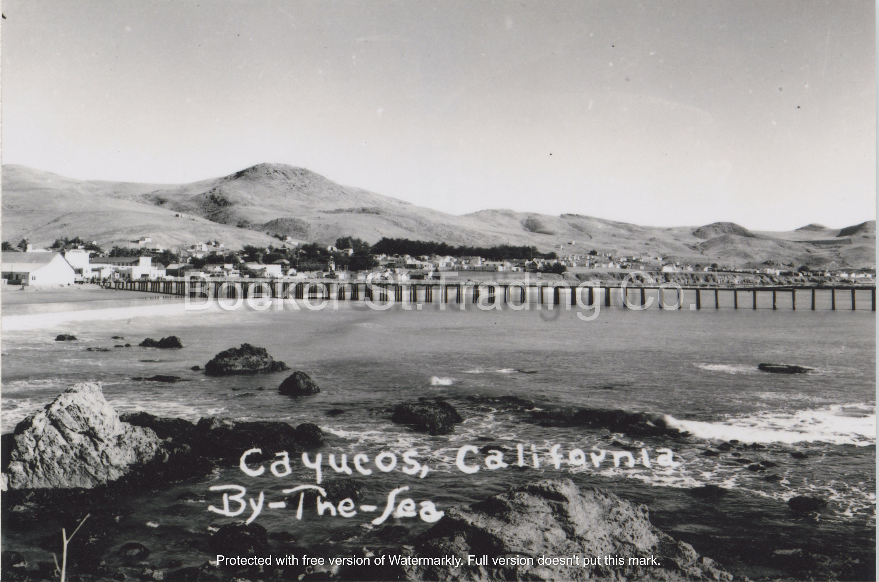 Vintage Photo of Cayucos by the Sea San Luis Obispo Etsy