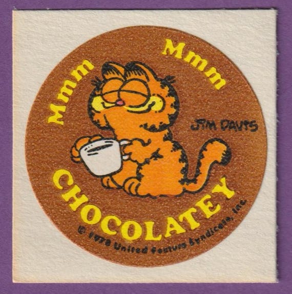 ヴィンテージ 1980年代 マット Kats Meow Garfield チョコレート