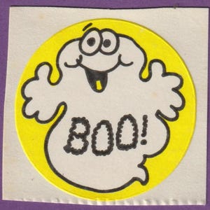 Vintage Trend Matte Scratch & Sniff Sticker GHOST No TM