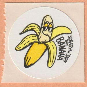 Stickers à gratter et à renifler Toys For America BANANE