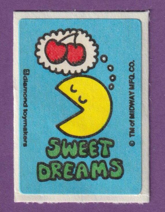Vintage Ms. Pac Man Scratch and Sniff Sticker CHERRY - Etsy