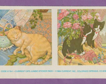 1980年代のヴィンテージCATステッカー - Etsy 日本