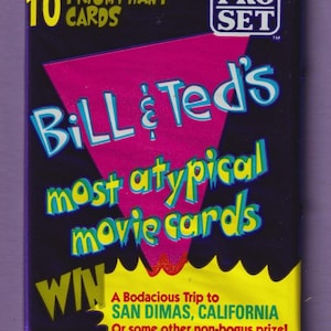 Vintage Bill & Ted's Wax Pack Sammelkarten