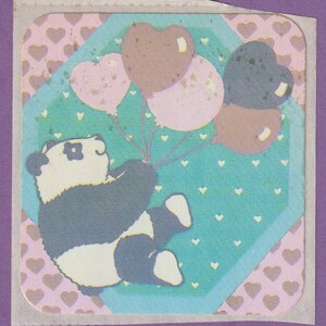 Vintage Illuminations Panda Sticker Animal Parade