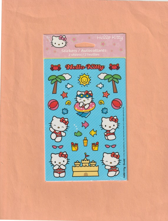 Vintage Hello Kitty Vintage Sanrio Sanrio Stickers 1980s Hello Kitty  Stickers -  Hong Kong