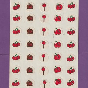 HTF 1981 Vintage CTP Sniffys Matte Scratch & Sniff Sticker Sheet Kirsche
