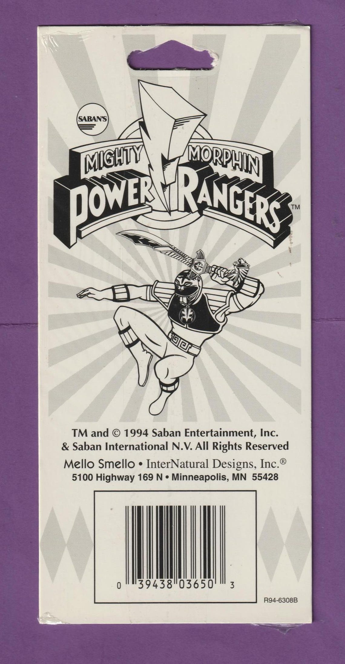 Vintage Mello Smello 1994 POWER RANGER Sticker Pack #3 - Etsy