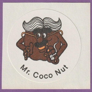 Vintage Maxi CTP MATTE Scratch & Sniff Sticker COCONUT